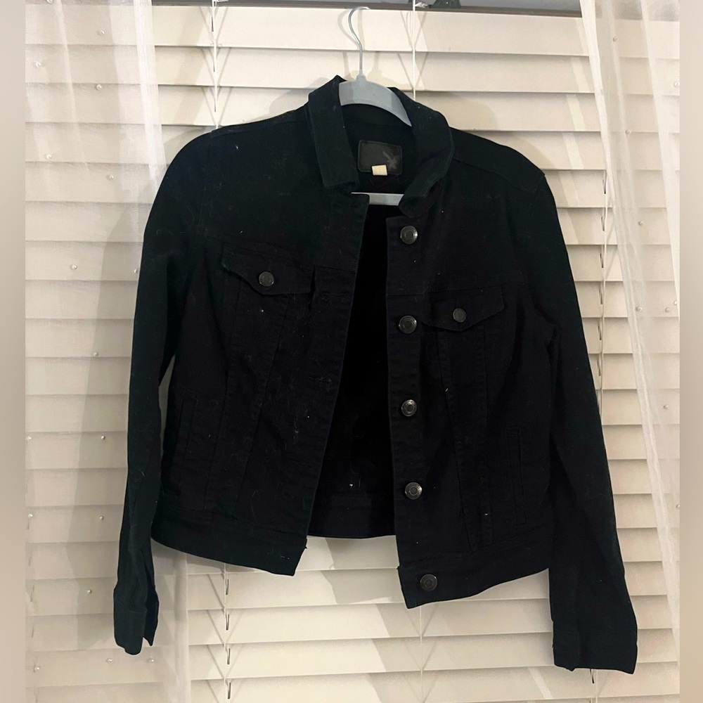 Black jean jacket